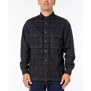 Sanctuary XA9003 Men's Black Checks Windowpane Flannel Button Up Shirt Sz L $99